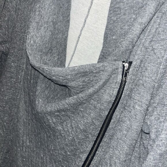 Soft Surroundings Womens Gray Side Zip Long Sweat Shirt L Casual Comfort Cozy - Picture 2 of 9